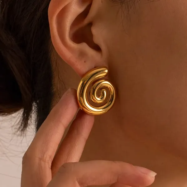 Gold_Stainless_Steel_Alloy_Earrings_For_Women