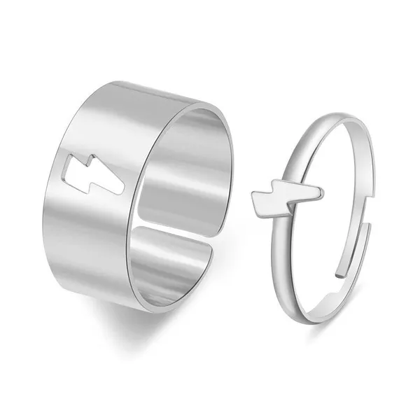 Silver_Stainless_Steel_Alloy_Ring_For_Women_Set_Of_2