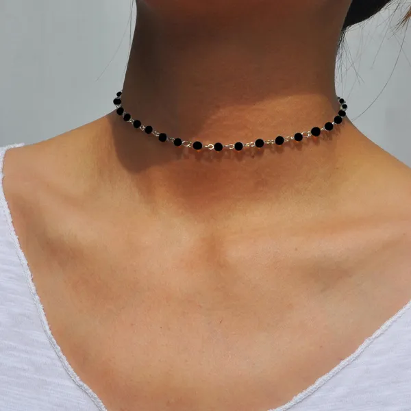 Black_Stainless_Steel_Alloy_Necklace_For_Women