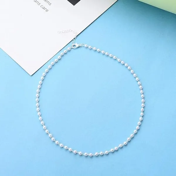 White_Stainless_Steel_Alloy_Necklace_For_Women