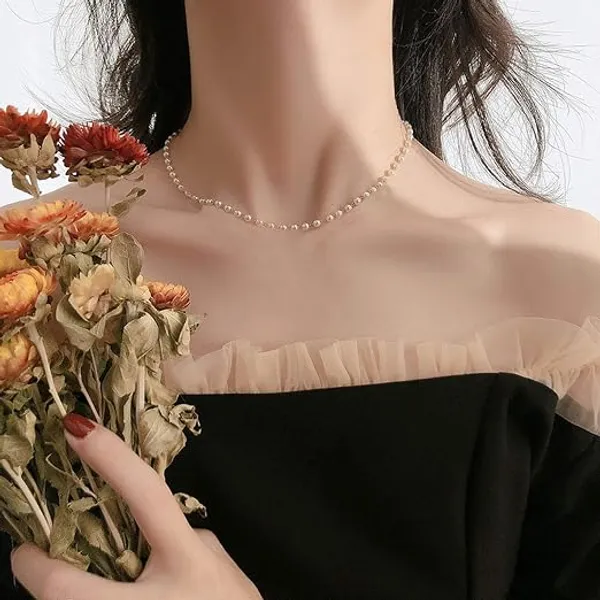 White_Stainless_Steel_Alloy_Necklace_For_Women