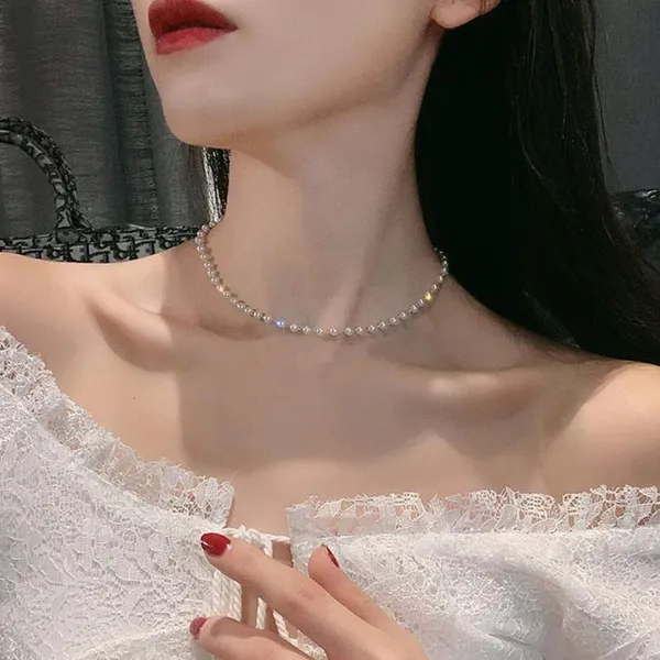 White_Stainless_Steel_Alloy_Necklace_For_Women