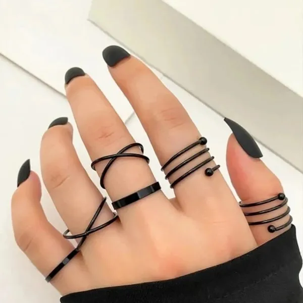 Black_Stainless_Steel_Alloy_Jewellery_Combo_Set_For_Women