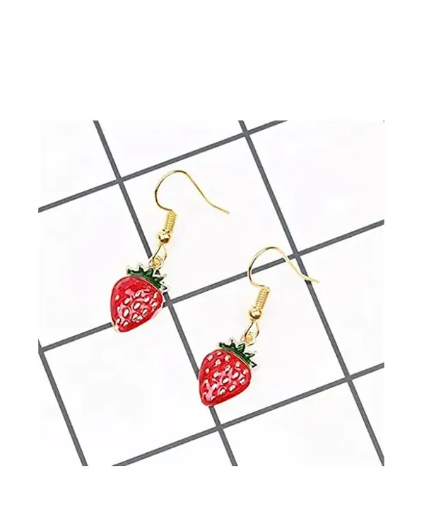 Pink_Stainless_Steel_Alloy_Earrings_For_Women