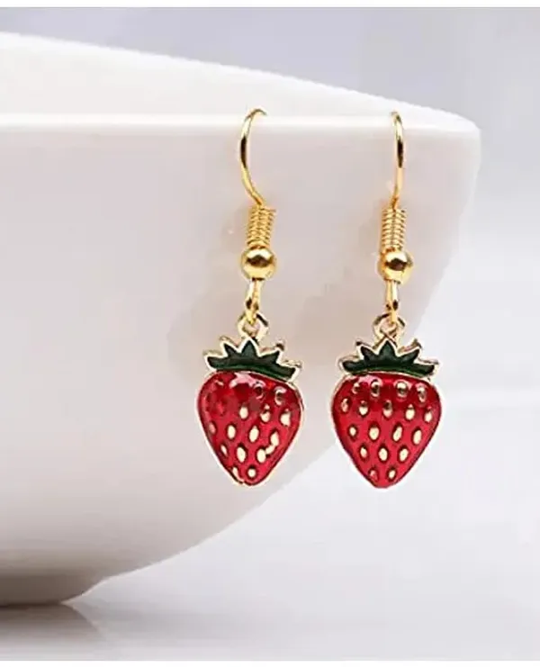 Pink_Stainless_Steel_Alloy_Earrings_For_Women