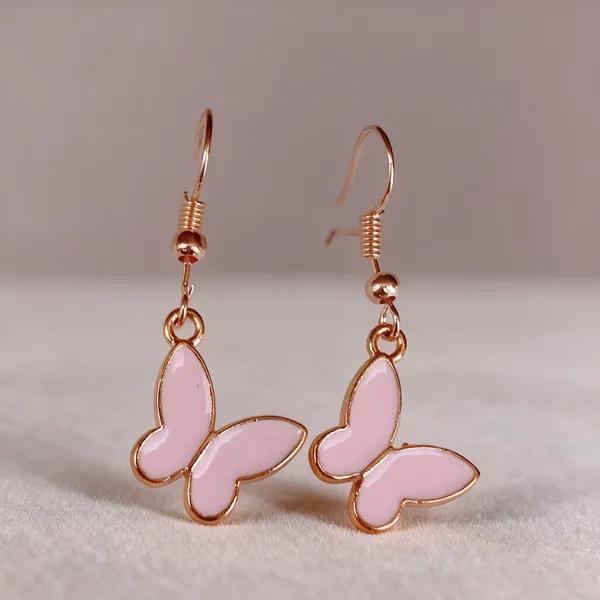 Pink_Stainless_Steel_Alloy_Earrings_For_Women