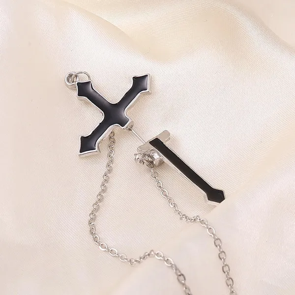 Black_Stainless_Steel_Alloy_Earrings_For_Women