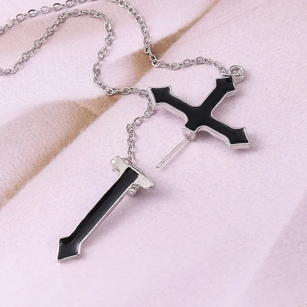 Black_Stainless_Steel_Alloy_Earrings_For_Women