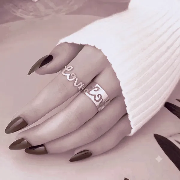 Silver_Stainless_Steel_Alloy_Ring_For_Women