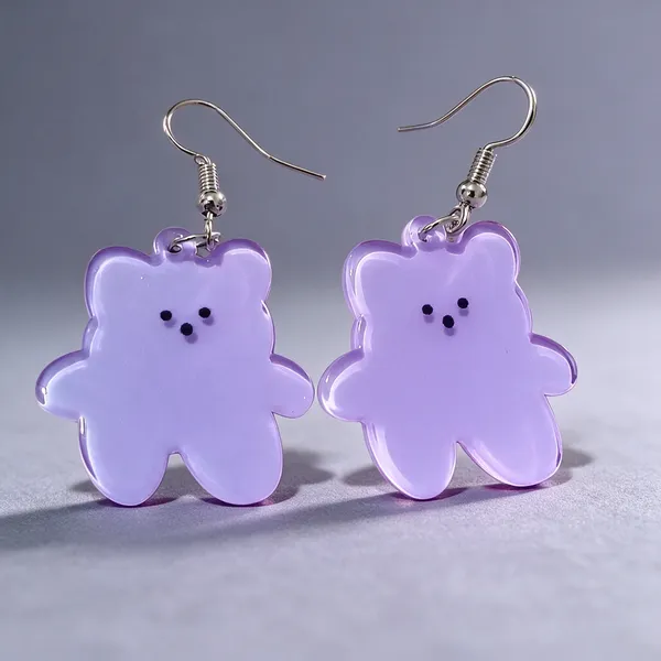 Purple_Stainless_Steel_Alloy_Earrings_For_Women