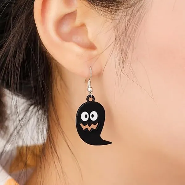 Black_White_Stainless_Steel_Alloy_Earrings_For_Women