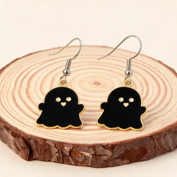 Black_Stainless_Steel_Alloy_Earrings_For_Women