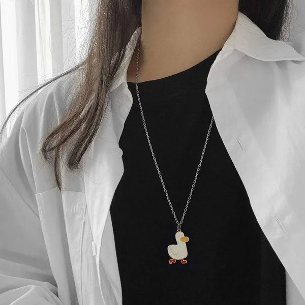 White_Stainless_Steel_Alloy_Necklace_For_Women