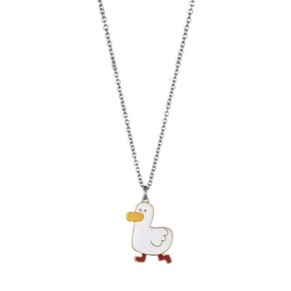 White_Stainless_Steel_Alloy_Necklace_For_Women