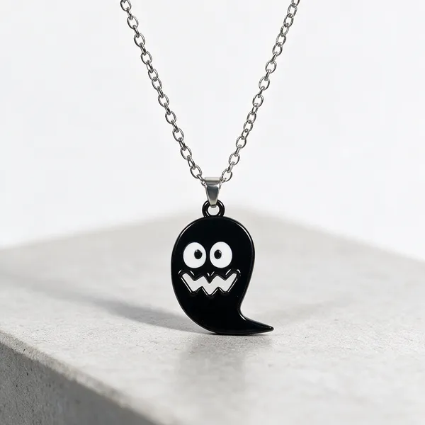 Black_Stainless_Steel_Alloy_Necklace_For_Women