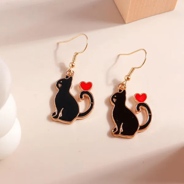 Black_Stainless_Steel_Alloy_Earrings_For_Women