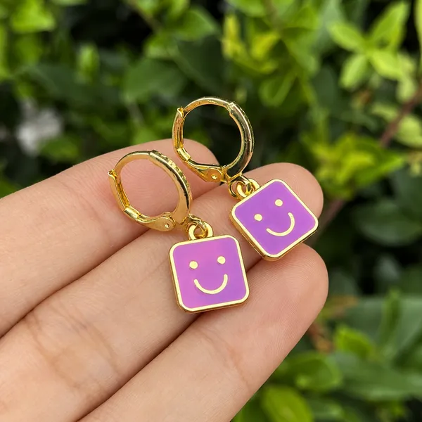 Purple_Stainless_Steel_Alloy_Earrings_For_Women
