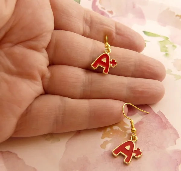 Red_Stainless_Steel_Alloy_Earrings_For_Women