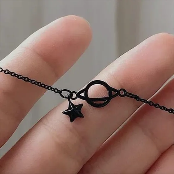 Black_Stainless_Steel_Alloy_Bracelet_For_Women
