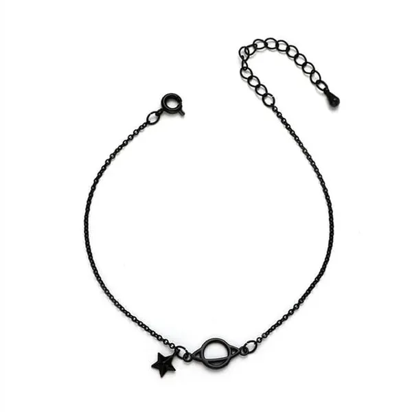 Black_Stainless_Steel_Alloy_Bracelet_For_Women