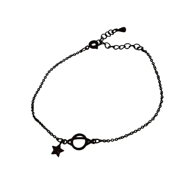 Black_Stainless_Steel_Alloy_Bracelet_For_Women