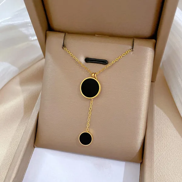 Black_Stainless_Steel_Alloy_Necklace_For_Women