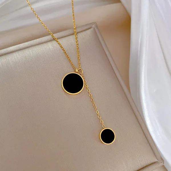 Black_Stainless_Steel_Alloy_Necklace_For_Women