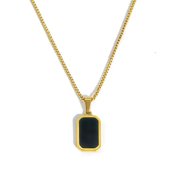 Gold_And_Black_Stainless_Steel_Alloy_Necklace_For_Women