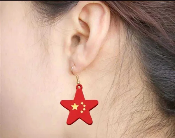 Red_Stainless_Steel_Alloy_Earrings_For_Women