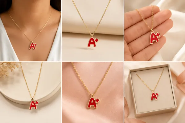 Red_Stainless_Steel_Alloy_Necklace_For_Women