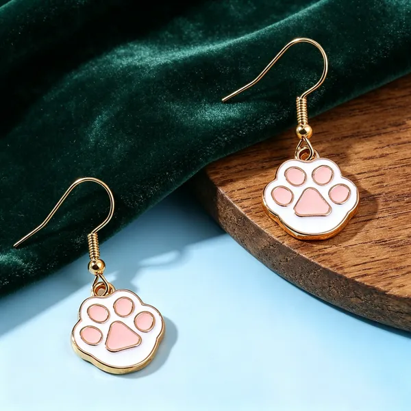 Pink_Stainless_Steel_Alloy_Earrings_For_Women