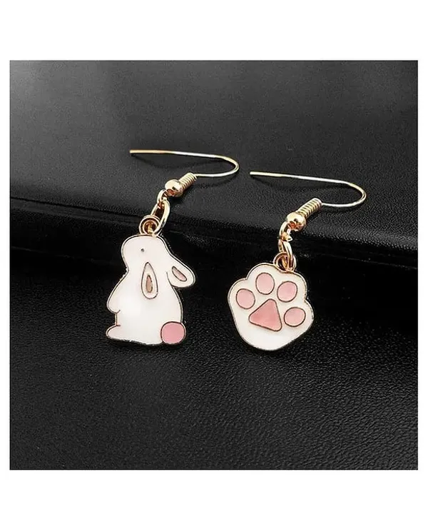 Pink_Stainless_Steel_Alloy_Earrings_For_Women
