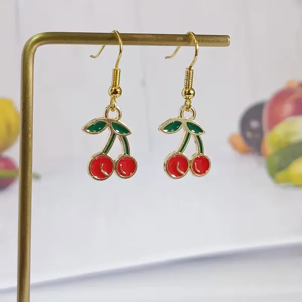 Red_Green_Stainless_Steel_Alloy_Earrings_For_Women