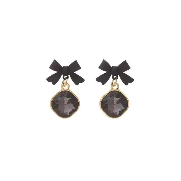Black_Stainless_Steel_Alloy_Earrings_For_Women