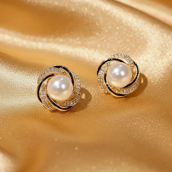 White_Stainless_Steel_Alloy_Earrings_For_Women