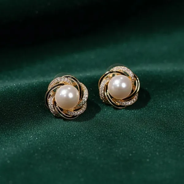White_Stainless_Steel_Alloy_Earrings_For_Women