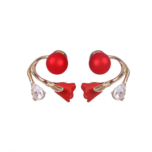 Red_Stainless_Steel_Alloy_Earrings_For_Women