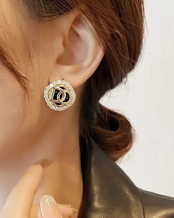 Black_Stainless_Steel_Alloy_Earrings_For_Women