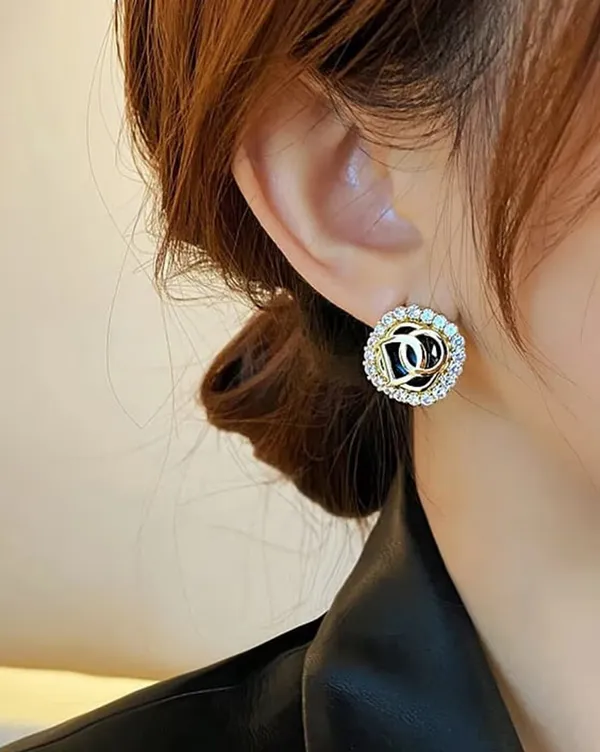 Black_Stainless_Steel_Alloy_Earrings_For_Women