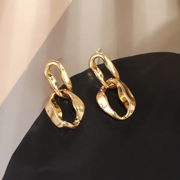 Gold_Stainless_Steel_Alloy_Earrings_For_Women