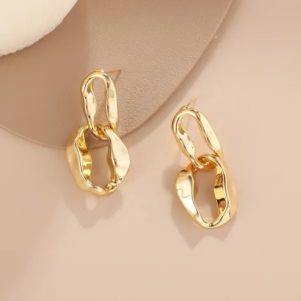 Gold_Stainless_Steel_Alloy_Earrings_For_Women