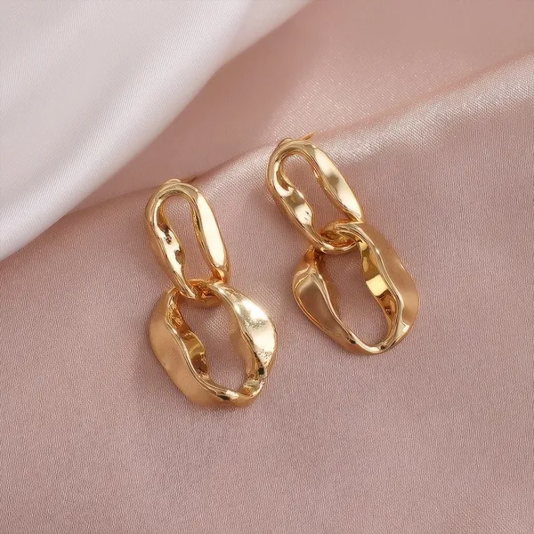 Gold_Stainless_Steel_Alloy_Earrings_For_Women