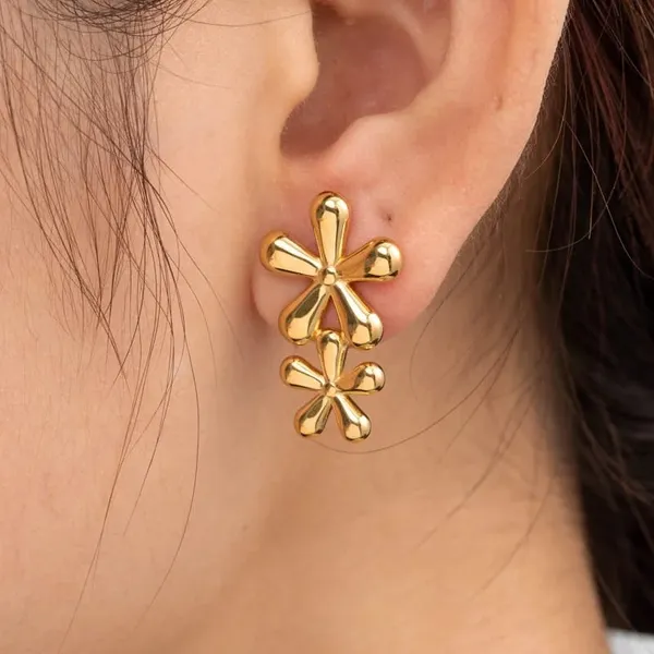Gold_Stainless_Steel_Alloy_Earrings_For_Women