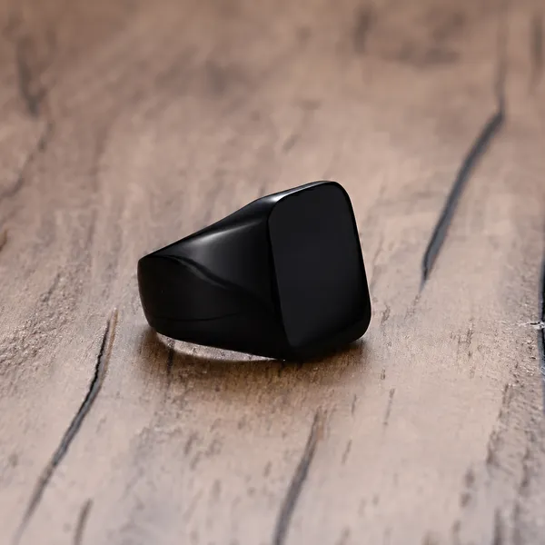 Black_Stainless_Steel_Alloy_Ring_For_Women