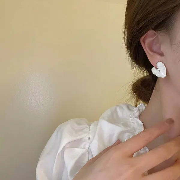 White_Stainless_Steel_Alloy_Earrings_For_Women