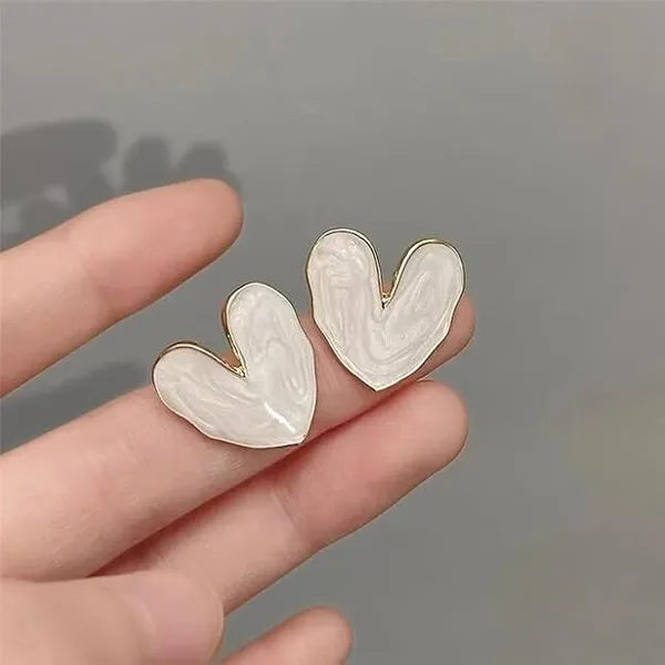 White_Stainless_Steel_Alloy_Earrings_For_Women
