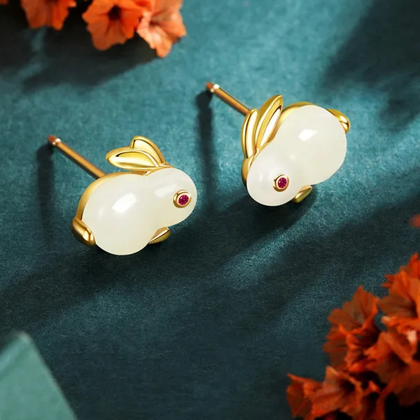 White_Green_Red_Stainless_Steel_Alloy_Earrings_For_Women