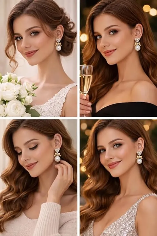 White_Stainless_Steel_Alloy_Earrings_For_Women