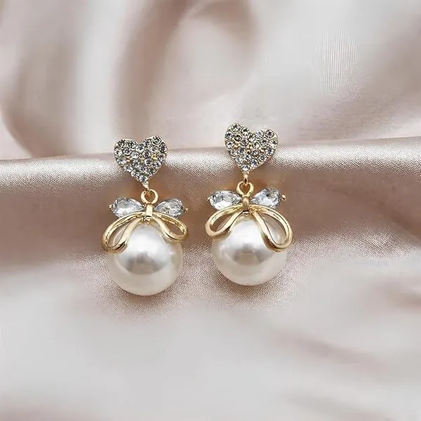 White_Stainless_Steel_Alloy_Earrings_For_Women