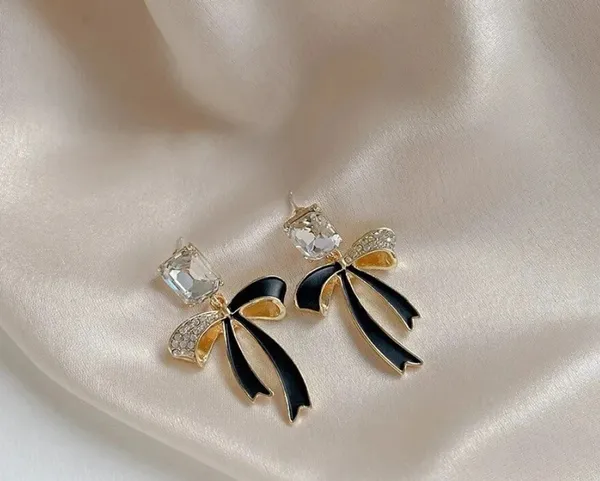 Black_Stainless_Steel_Alloy_Earrings_For_Women